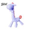 Soothing Toy for Teething Babies Baby Giraffe Infants Food-Grade Silicone Chew Stick Gum Relief One Piece Molded Teether BPA-Free 0-12 Months Soft