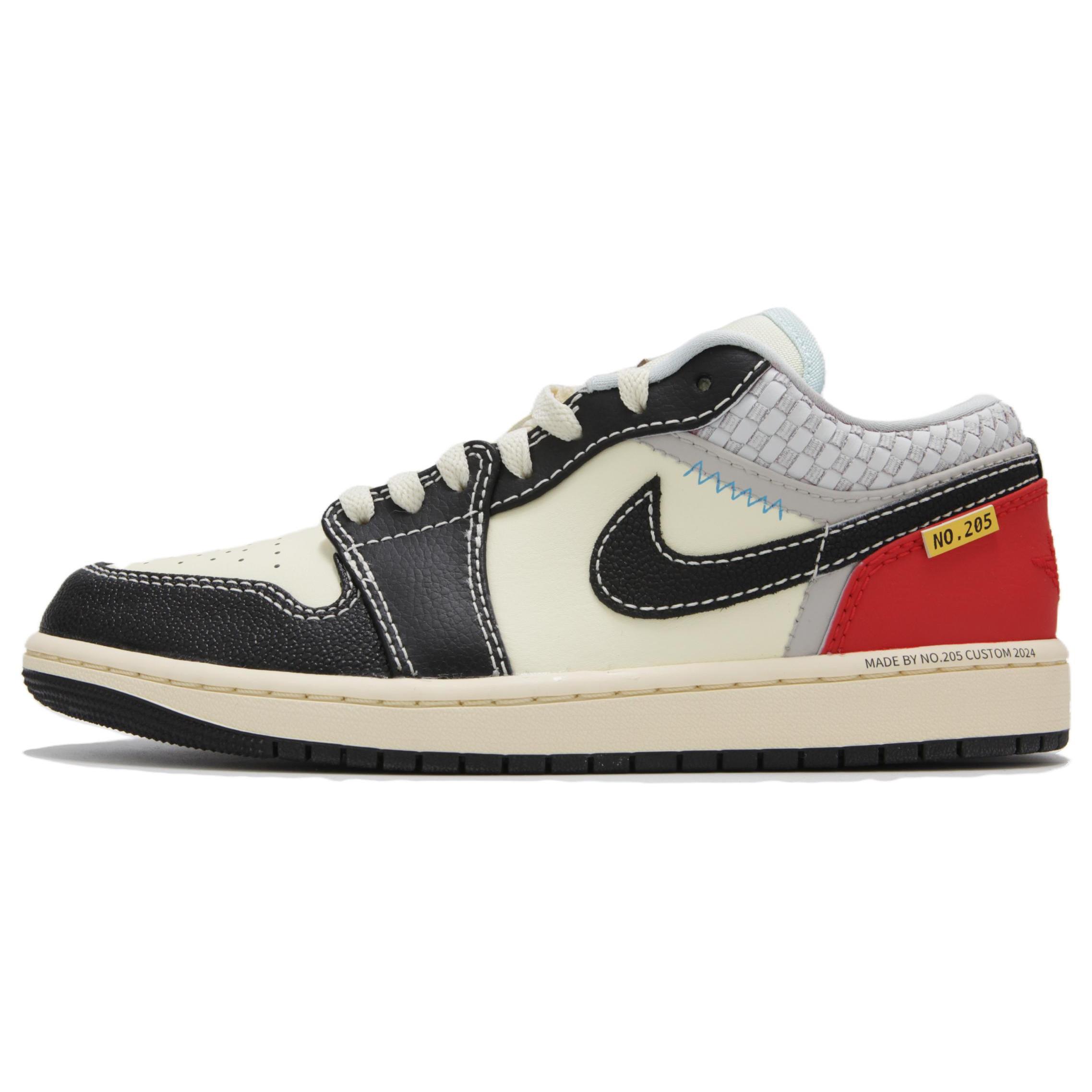 

Jordan Air Jordan 1 Cushioning Slip Resistant Abrasion Resistant Low top Vintage Basketball Shoes Men s Red HQ3437-101(Team24-union) 45