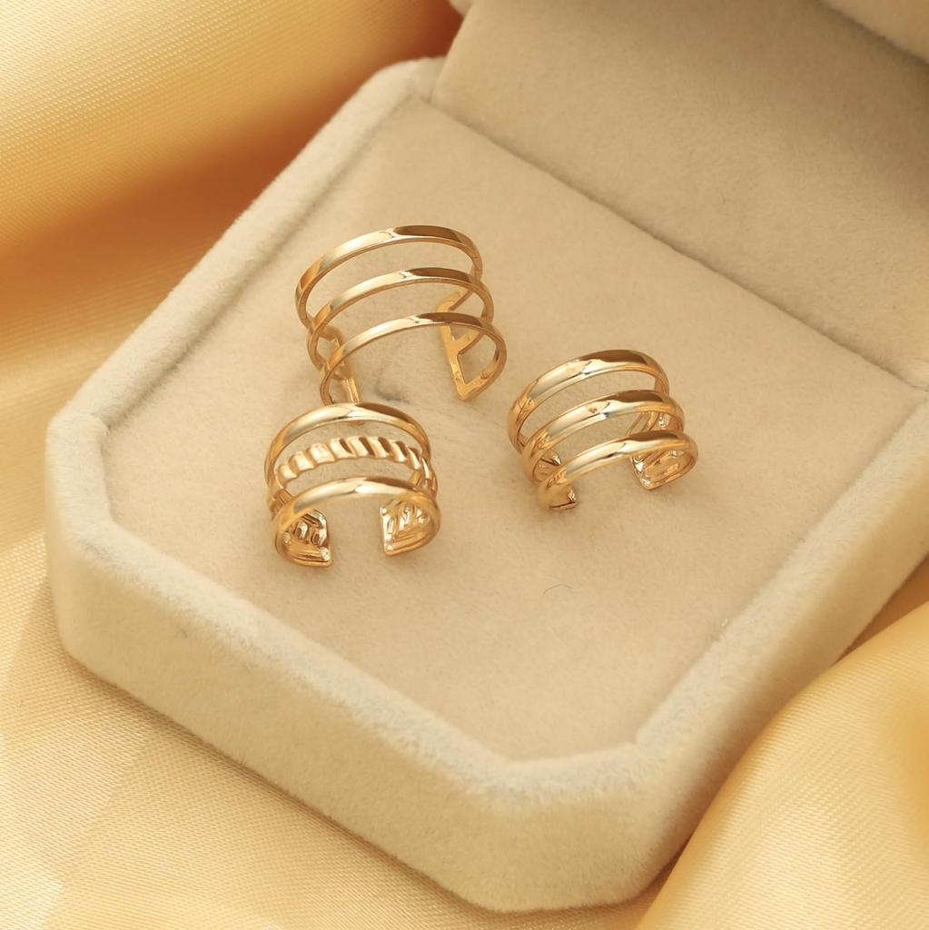 European & American Minimalist Gold Ear Cuff - Chic, Ear Cartilage Clip for Women, No Piercing Needed