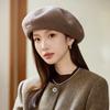 Wool Beret Women's Autumn and Winter Fashion Painter Hat Temperament Bud Hat Warm Pumpkin Hat
