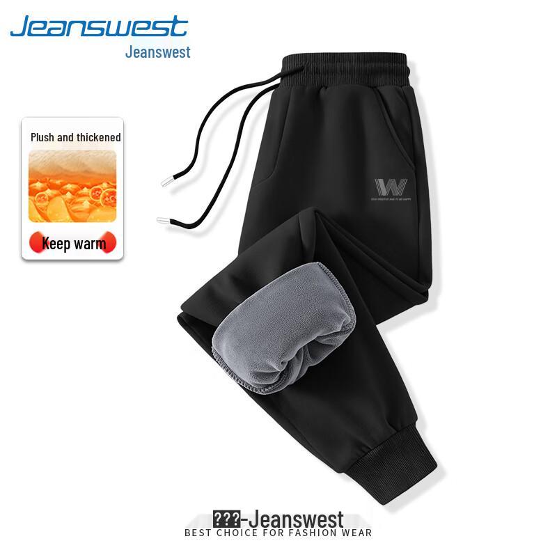 

Jeanswest Men s Fleece-Lined Tapered Jogger Pants 4XL (200-230 lbs)