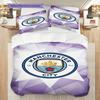 Manchester City Glory Three-piece set (1 * duvet cover + 2 * pillowcase, without core) 2DFlat Duvet cover and pillowcase Christmas birthday gift