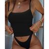 Women Sexy Slim Fit Cropped Single Strap Y2k Casual Camisole Top