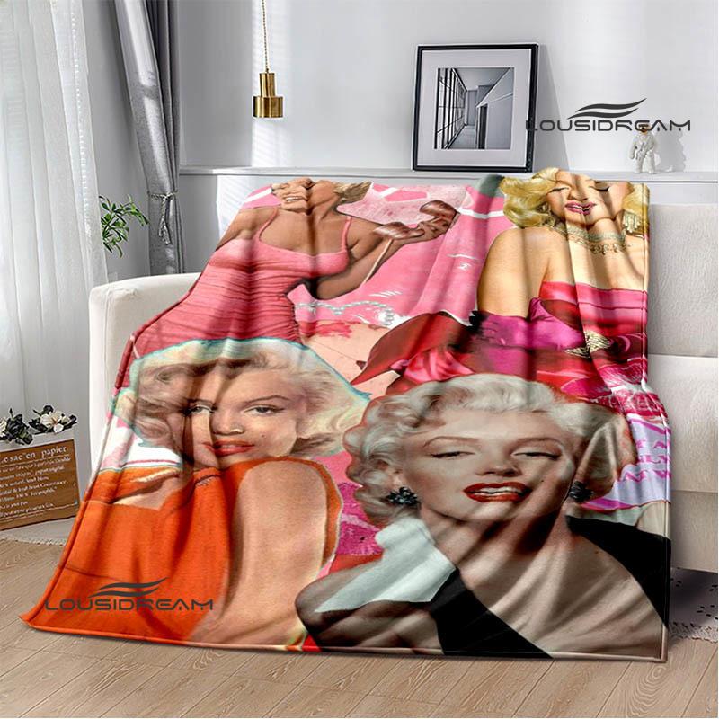 Marilyn Monroe Printed blankets picnic blanket Warm Flannel blankets Soft and comfortable blanket bed linings Birthday Gift