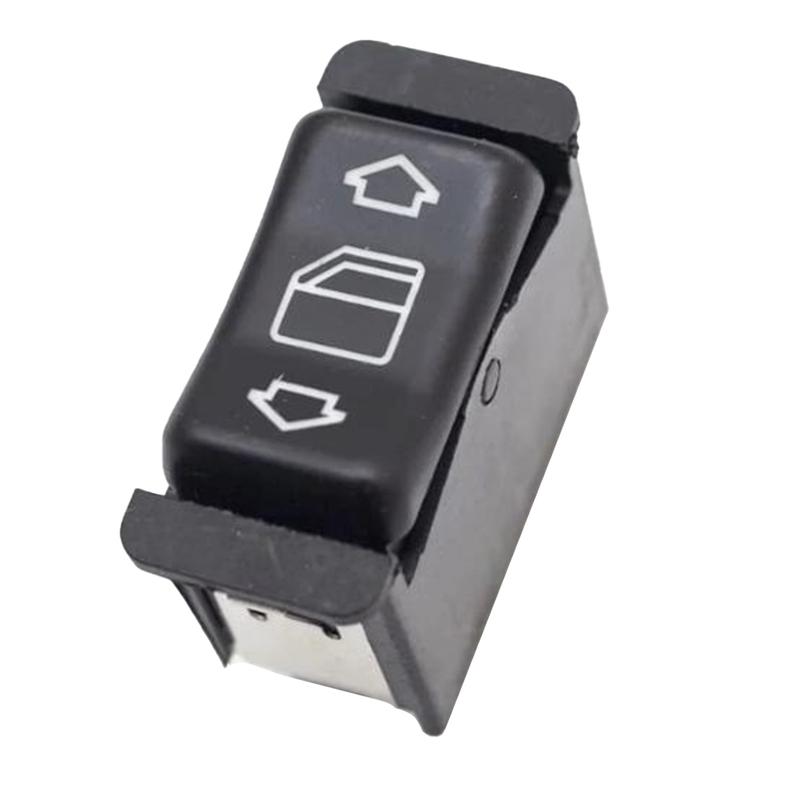 Black Window Switch Button Fits W201 And R107 Models Left Front Placement Made From Practical Materials Car Repair