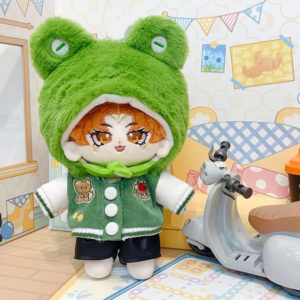 

Rabbit Plush Doll Head Covering Panda Idol Cotton Doll‘s Clothes Cute 20cm Cotton Doll Hat Pets frog