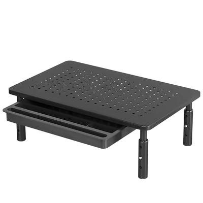 Falala Desktop Computer Rack with Heat Monitor 37cm Adjustable Height In Three Desktop Computer Stand Drawer, Dissipation, Stand, Wide, Positions,