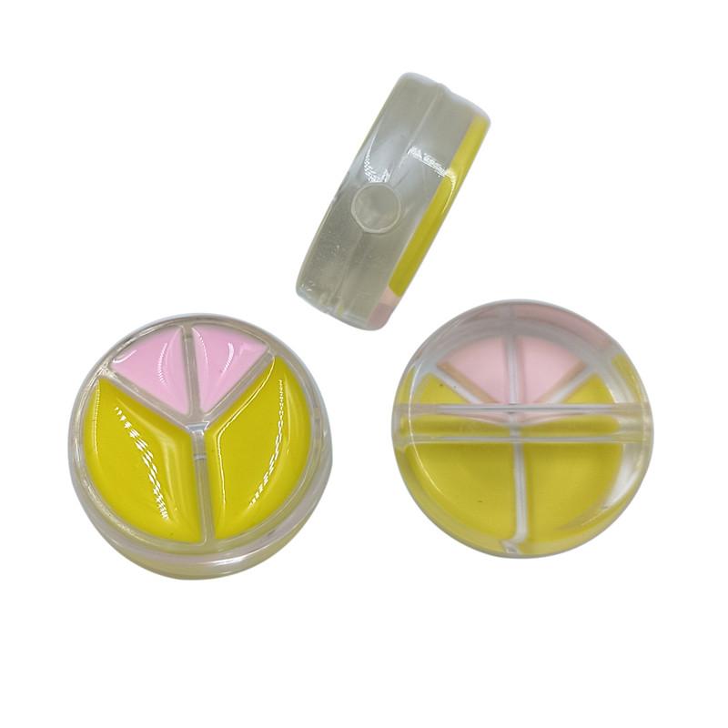 Transparent Creative Pendants for Jewelry Bracelet Making 3Pcs DIY Accessories Drop Oil Fashion Acrylic Peace Beads