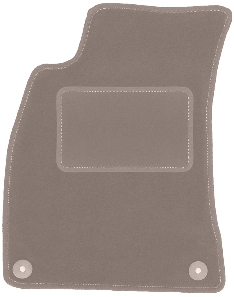 Beige driver's mat for: Seat Exeo sedan, station wagon (2008-2015)