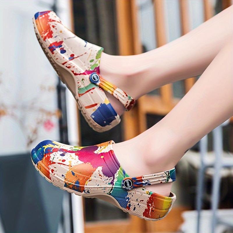 

Breathable Soft EVA Women s Summer Clogs - Comfortable & Lightweight Slip-On Sandals with Thick Sole for Indoor/Outdoor Use, Casual Style 45 хакі