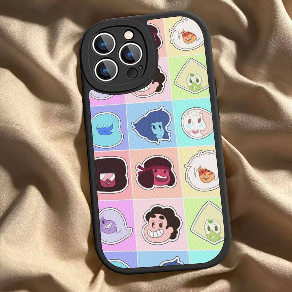Classic Animation S-Steven U-Universe Phone Case Hard Leather For IPhone 16 15 14 13 12 Mini 11 14 Pro Max Xs X Xr 7 8