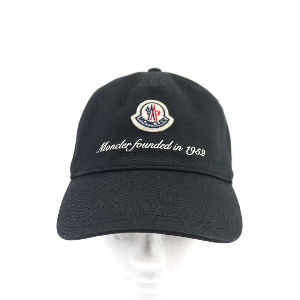 Pristine MONCLER cap BASEBALL Adjuster Black series cotton J10913B00002 0U162 Used