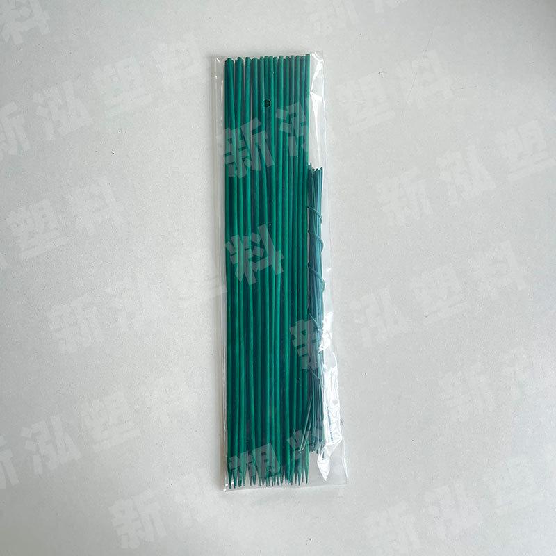 Green Dyed Bamboo Support Rod for Plant Growth and Flower Arrangement