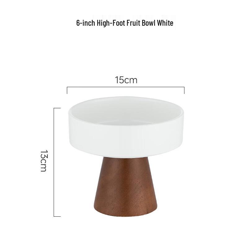 Nordic Ceramic Cream Style High-Foot Dessert Stand