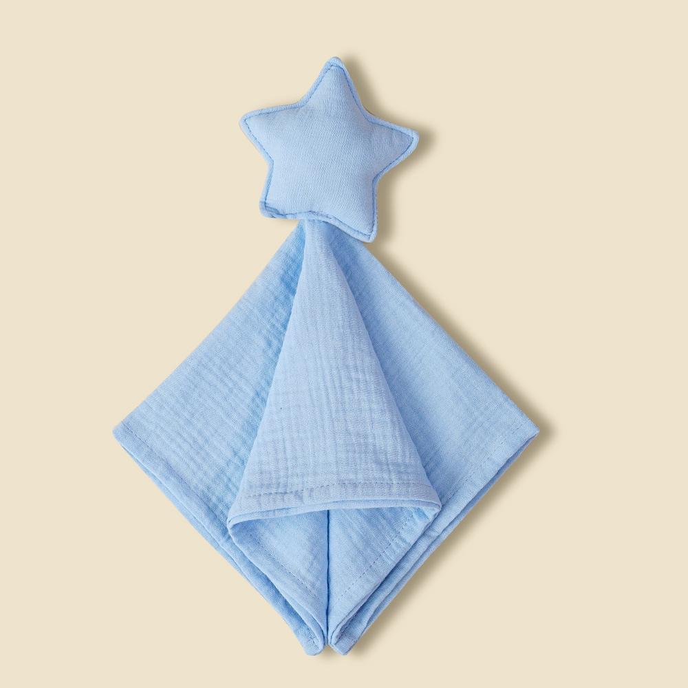 Star Soothing Towel Baby Pure Cotton Fashionable and Individualistic Small Blanket Baby Sleeping Companion Doll Saliva Towel New