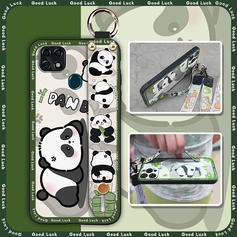Kickstand Wrist Strap Phone Case For ZTE Blade V2020 Vita/Blade20 Smart/10 Smart Anti-knock Cartoon Soft case Waterproof