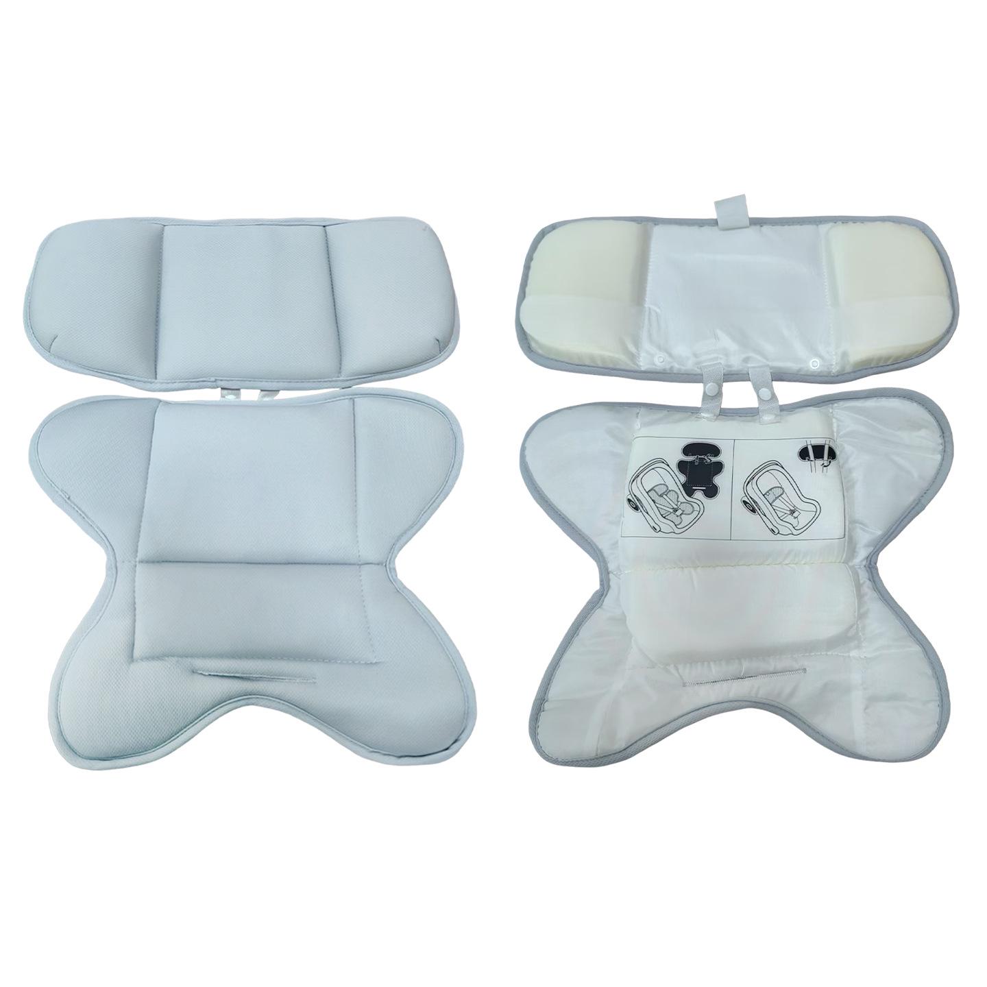

Universal Baby Stroller & Car Seat Cushion Set: Newborn Carrycot Protective Pad with Lumbar Support