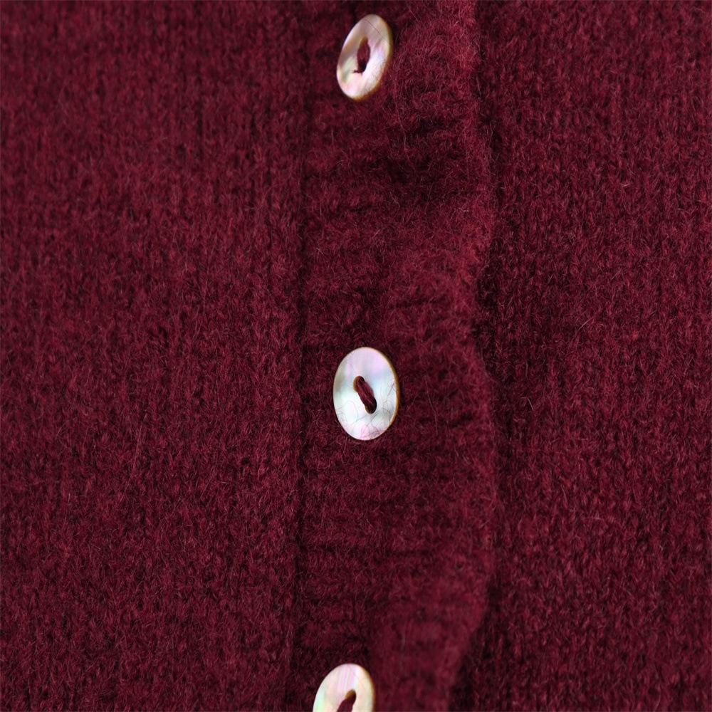 Autumn Women's Casual Long Sleeve Layered Knit Cardigan Sweater