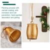 Rustic Bell Christmas Ornament Vintage Metal Decorative Bell Large Hanging Cow Bell Decoration for Mantel Table Centerpiece Winter Tree Garland Decor