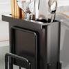 Extendable Bottom Tray Dish Drainboard Space-Saving Kitchen Tableware Organizer  Spoon