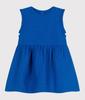 Dress A0CLN Royal Blue 24 Months 86cm [Petit Bateau] One-piece