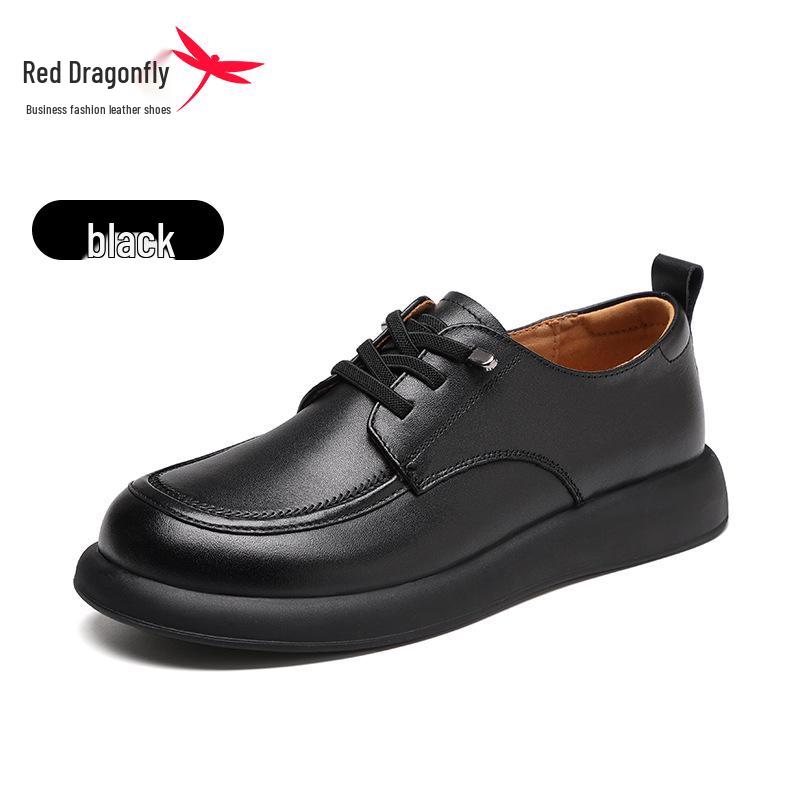 Red Dragonfly Women s Genuine Leather Loafers - 2025 Spring/Autumn Casual Shoes 35