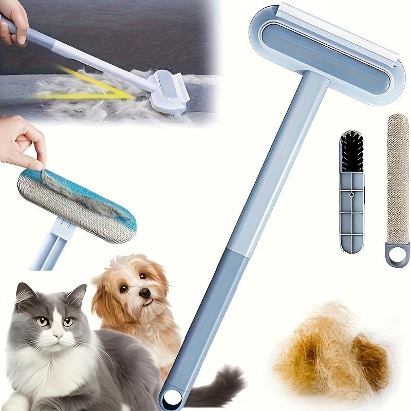 Köpekler ve kediler için 2'si 1 arada evcil hayvan tüy fırçası. Dayanıklı, yıkanabilir tasarım, mobilya ve halılardaki tüyleri etkili bir şekilde temizler.