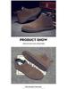 Men's 2024 Autumn/Winter High-Top Suede Leather Martin Boots: Thick-Soled, Retro Slip-On Motorcycle Style with Extra Warmth