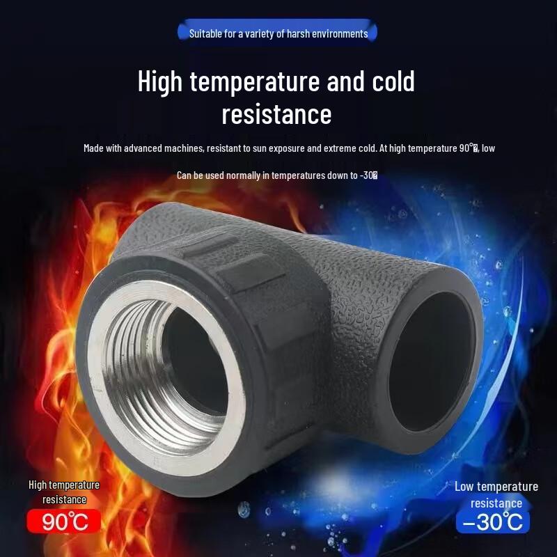 Tieluowei PE Socket Fusion Internal Thread Tee Fitting