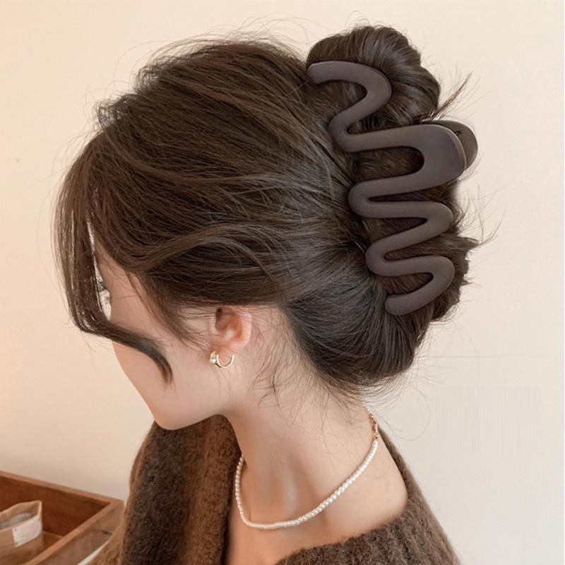 Large Acrylic Shark Hair Clip for Women - High-End Volume Grip Accessory
