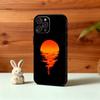 P-Picturesque S-Sunset Phone Case For iPhone17,16,15,14,13,12Plus,Pro Max,XS,5G Soft Silicone Black Cover