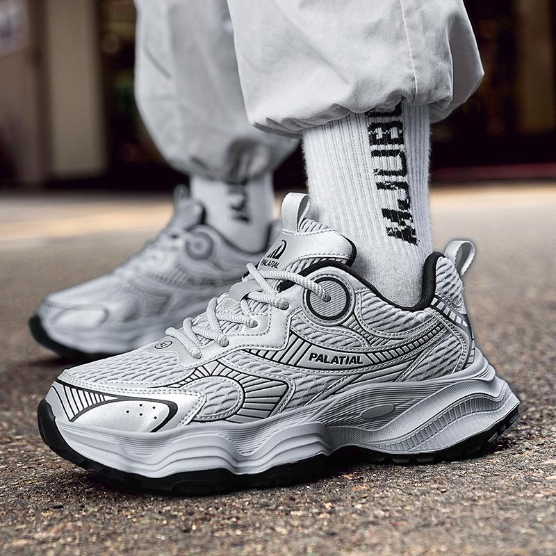 Men's shoes mesh breathable platform sports shoes fashion casual outdoor wear-resistant breathable non-slip versatile casual heightening shoes