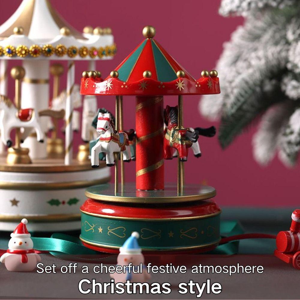 Wooden Rotating Wooden Music Box Interactive Children Gifts Musicbox  Children Gifts