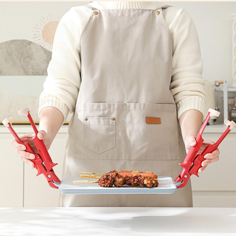 Heat Resistant Bowl Tongs Nonslip Heatproof Grip Clamp for Hot Dishes and Plates Multipurpose Kitchen Cooking Accessory