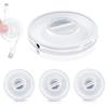 1/2/3PCS Transparent Round Wire Winder Box Cable Management Retractable Cord Organizer Portable Usb Charger Holder Earphone Cord