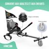 RCB Hoverkart Zubehör für Selbstbalancierendes Gyropod - Verstellbarer Karting-Sitz (20kg Min-100kg Max) - Schwarz