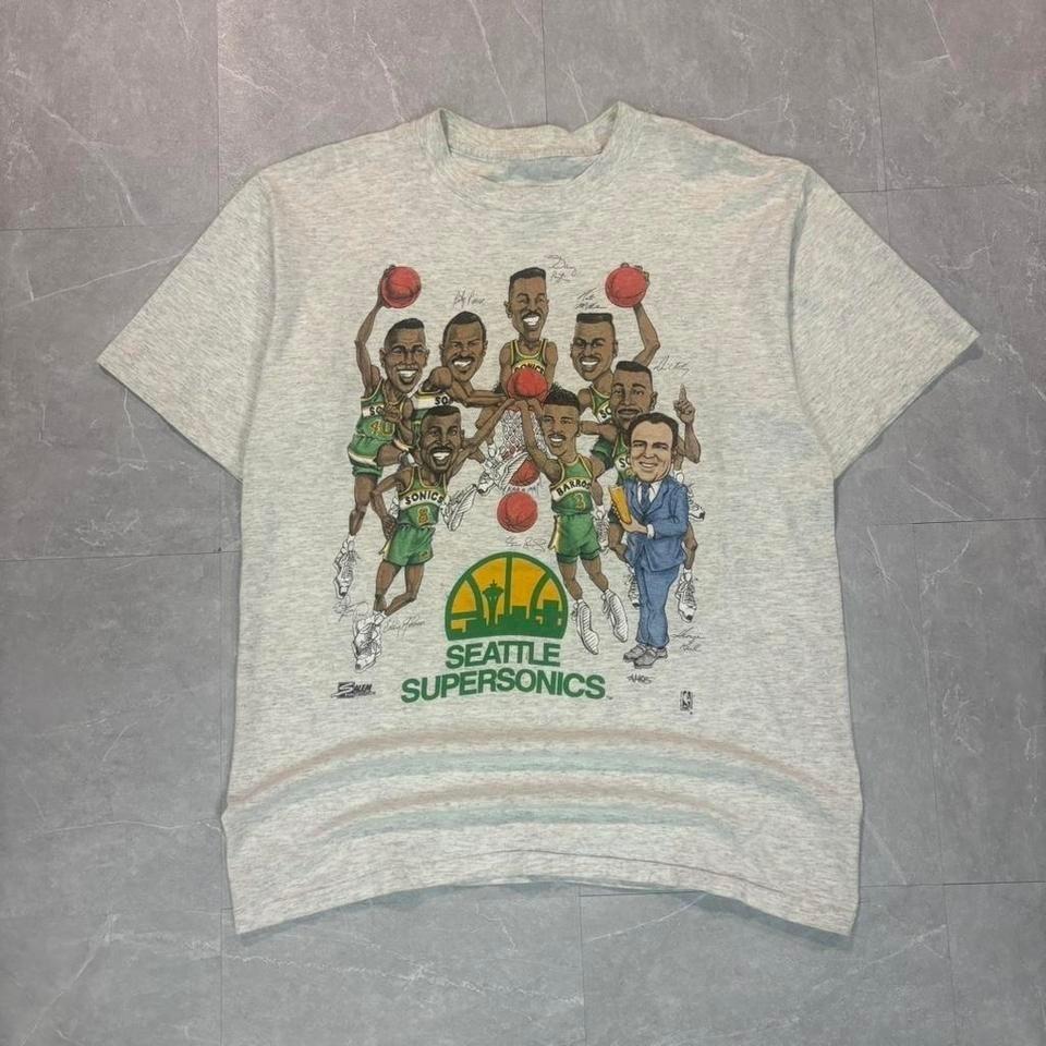 1990 s Seattle SuperSonics caricature tee Unisex T-Shirt S