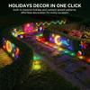 Waterproof Matrix Grid Lights RGBIC LED Christmas Curtain Light LED Fairy Lamp  Garden Decor