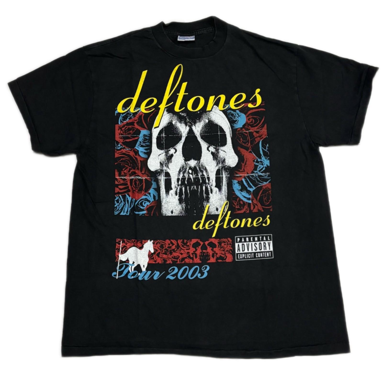 Vintage Deftones 2003 Tour Nu Metal Rock Band XL Single Stitch T-Shirt REPRINT XXL