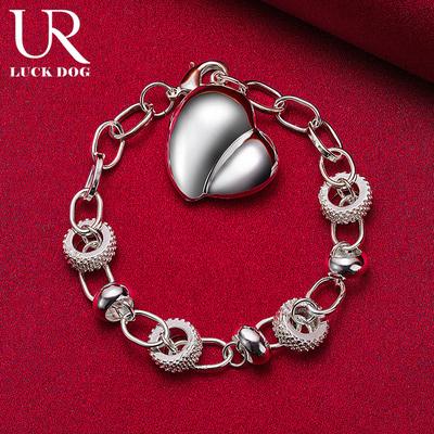 925 Sterling Silver Heart-shaped Bracelet Fashionable Wedding Jewelry