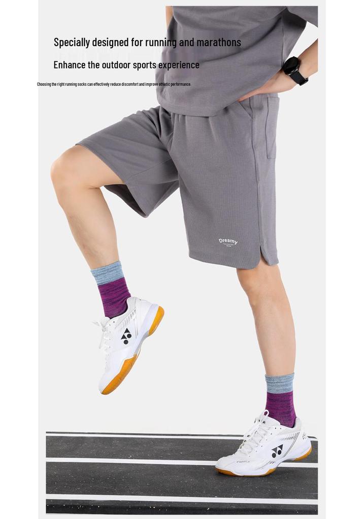 MEIKAN Unisex Baumwollsocken mit geteilter Zehe, mittelhoch, für Radfahren & Laufen