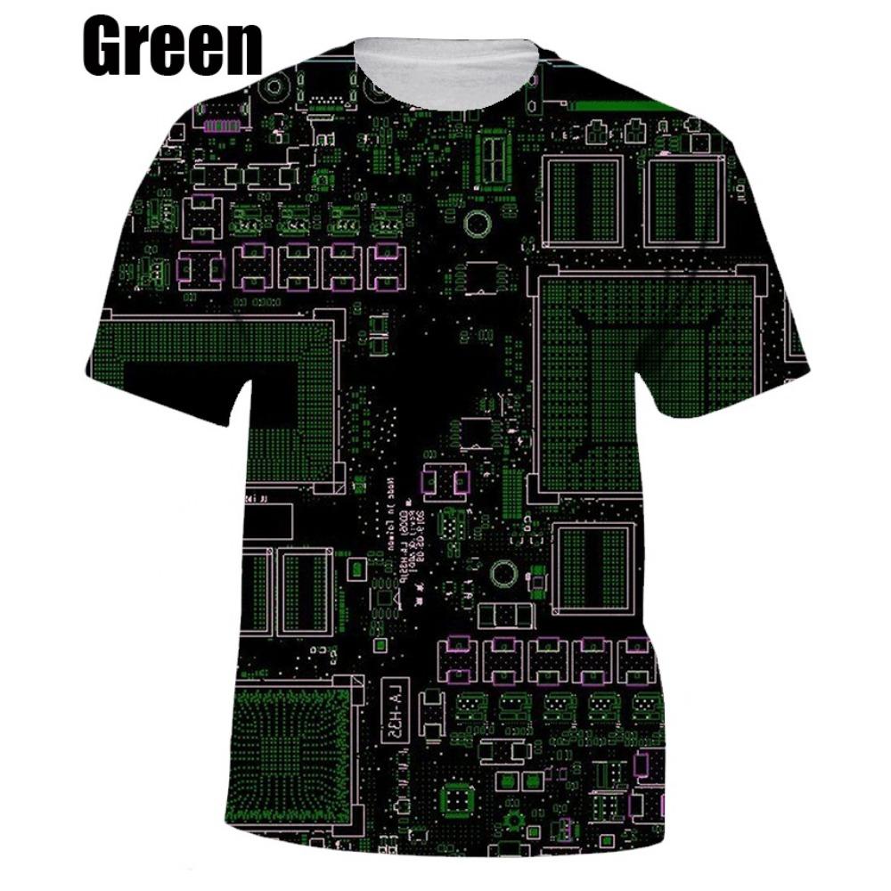 2025 Men's 3D Printing T-shirt Hip-hop Personality Short-sleeved Harajuku T-shirt