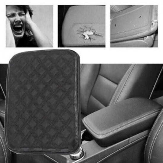 Universal Car Leather Armrest Cushion Pad Center Console Box Protect Cover