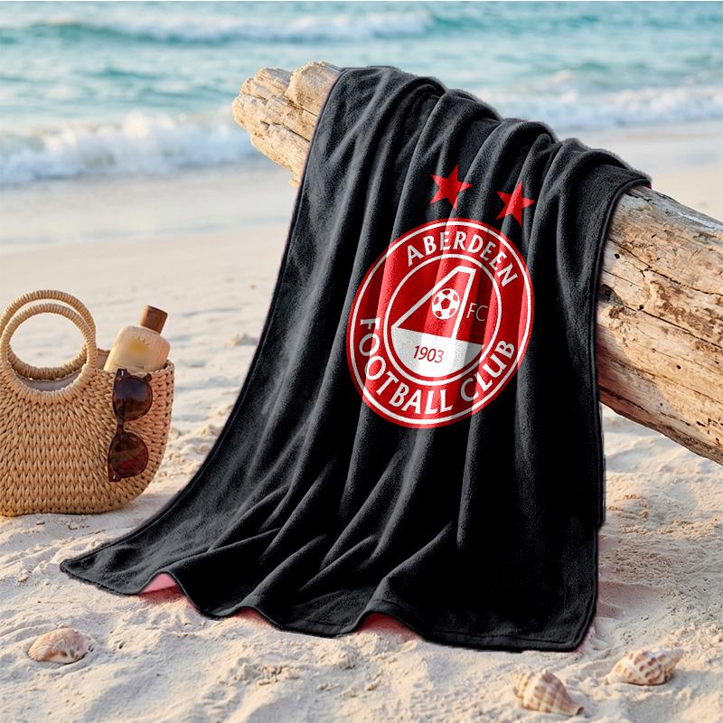 Aberdeen FC Print Microfiber Beach Towel Quick Dry Absorbent Large Towel For Beach Swimming Travel