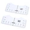 8 Pcs T-Shirt Ruler Guide V Neck Alignment Tool To Center Designs Measurement