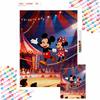 Diamond Painting Full Drill Mosaic Art Mickey and Minnie Circus Performance Rhinestone Kit Handmade Diy Home Decor Gift