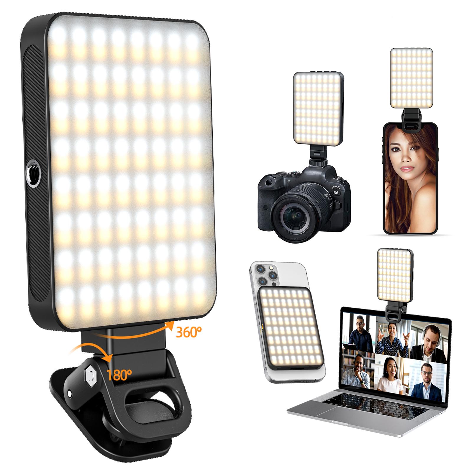 

XJ77 3 Color Temperature Camera Photography Light Magnetic Phone Fill Light Black