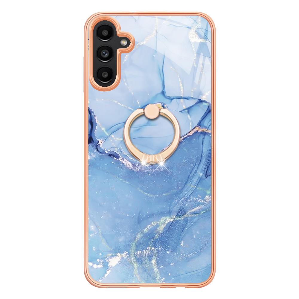 YB IMD Series-17 Style-E For Samsung Galaxy A35 5G Cover Kickstand Electroplating TPU Phone Shell