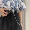Belt Women'S Punk Style Double-Breasted Wide Belt Belt Belt Chain Decorative Jeans Men'S And Women'S Belt
