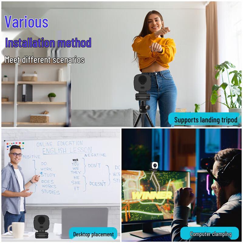 Lenovo Thinkplus WL58A 4K UHD Webcam with Fill Light